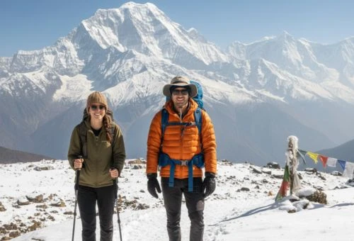 Nepal 6000m peaks climbing guide showcasing achievable Himalayan mountains for beginner and intermediate mountaineers