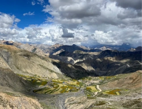 Scenic view of Dolpo region in Nepal featuring remote Himalayan landscape, traditional villages, and untouched trekking trails in Upper Dolpo