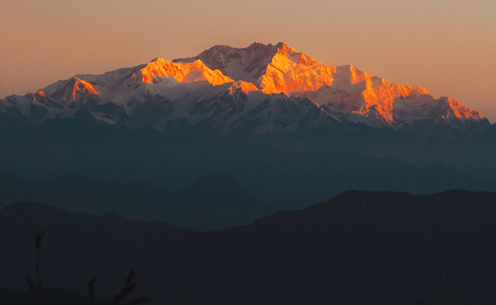 Mount Kanchenjunga in Nepal, known as the Five Treasures of Snow