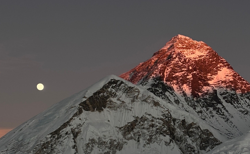 Mount Everest, known as Sagarmatha in Nepal and Chomolungma in Tibet