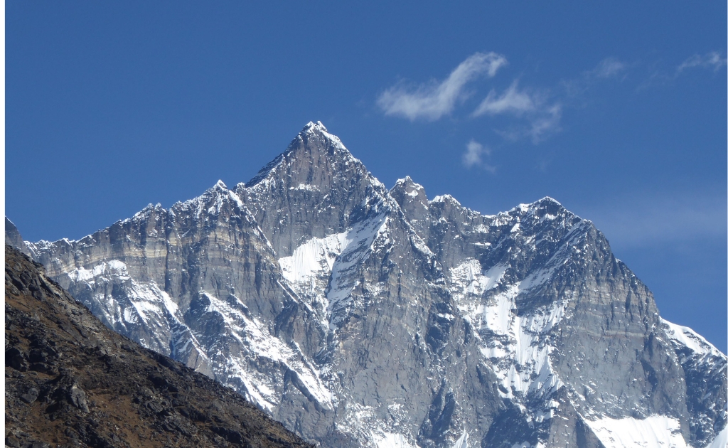 Mount Lhotse, the South Peak located beside Mount Everest