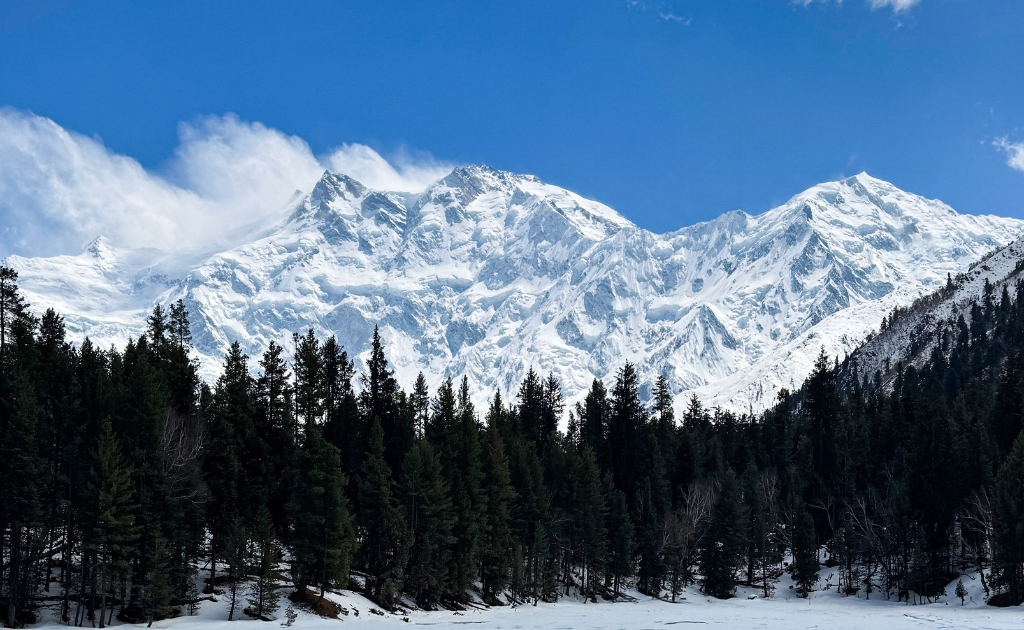 Nanga Parbat in Pakistan, known as the Naked Mountain