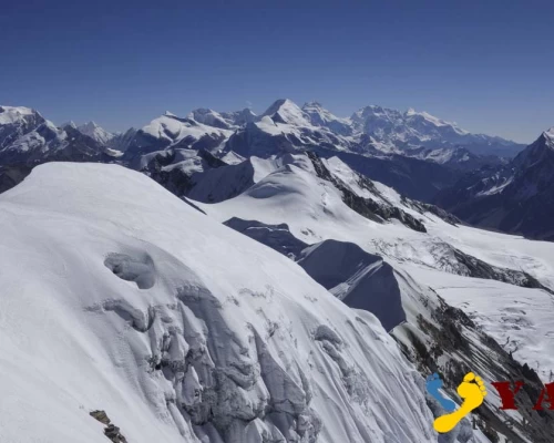 Chulu East Peak View From The Peak