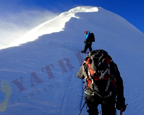On The Way To Top Of Parchermo Peak M Yatri
